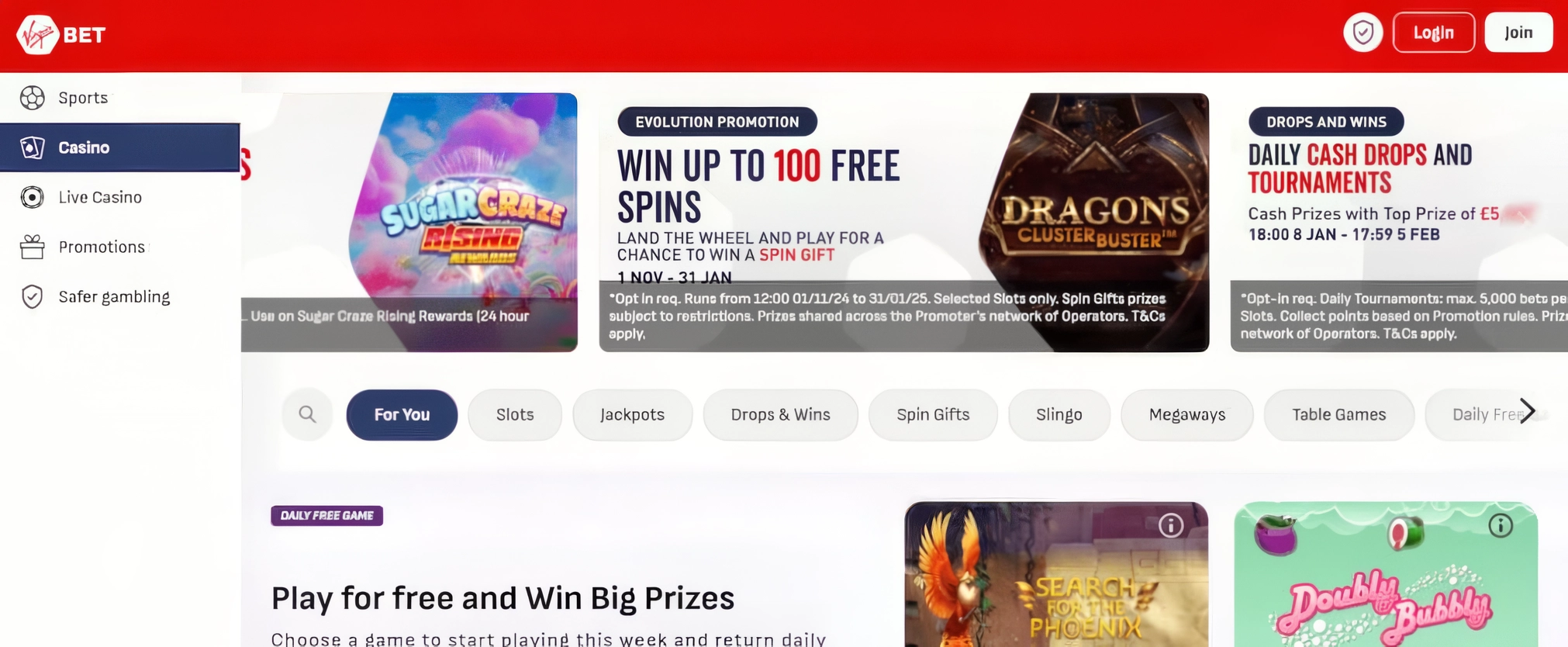 Virgin Bet Casino